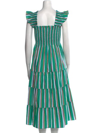 Hill House Home Striped Midi Length Dress