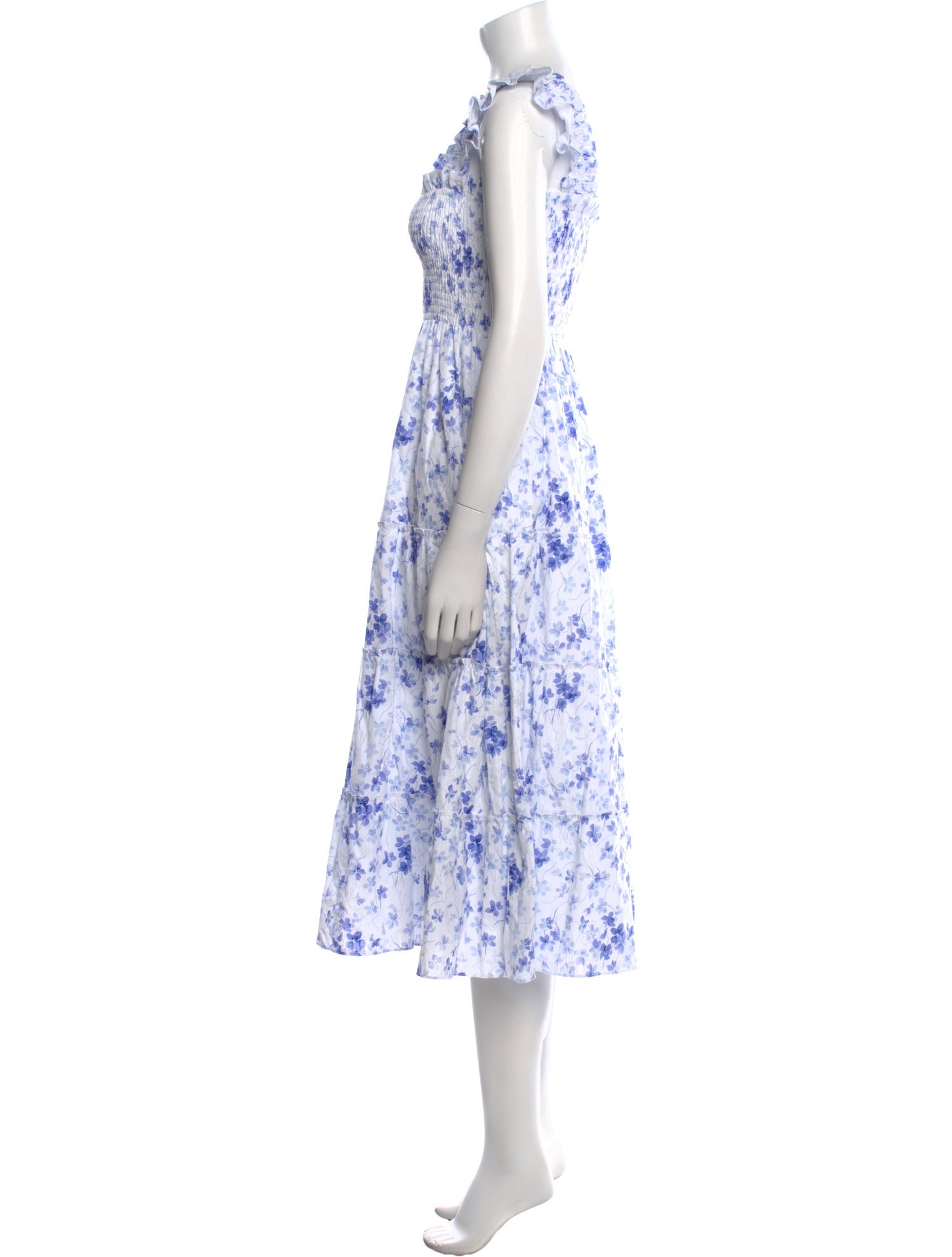 Hill House Home Floral Print Midi Length Dress