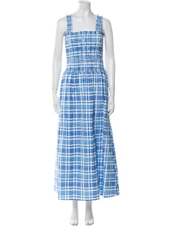 Hill House Home Plaid Print Long Dress
