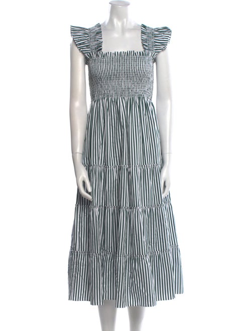 Hill House Home Striped Midi Length Dress