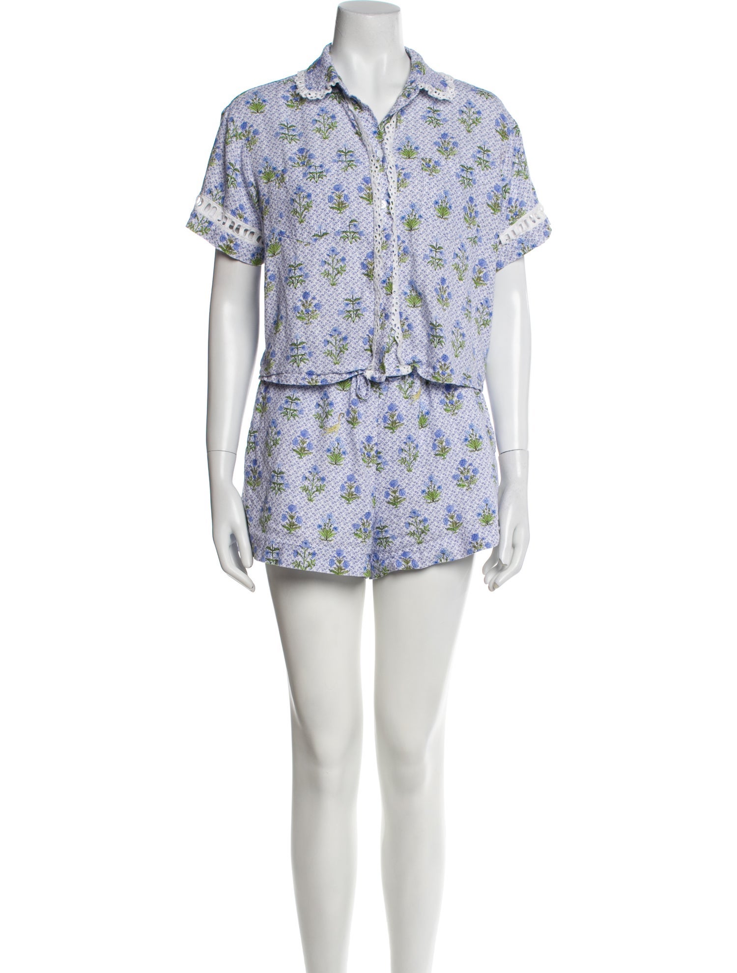 Hill House Home Floral Print Short Set