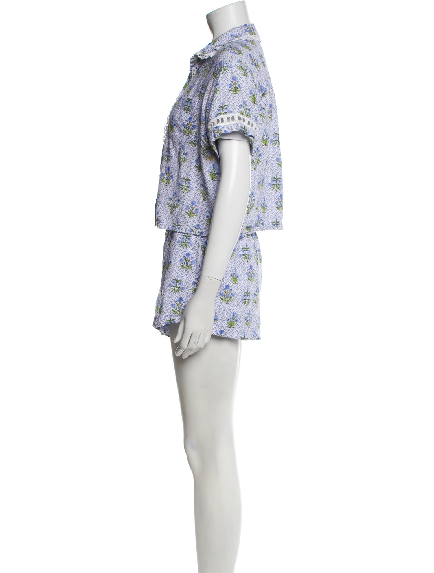 Hill House Home Floral Print Short Set