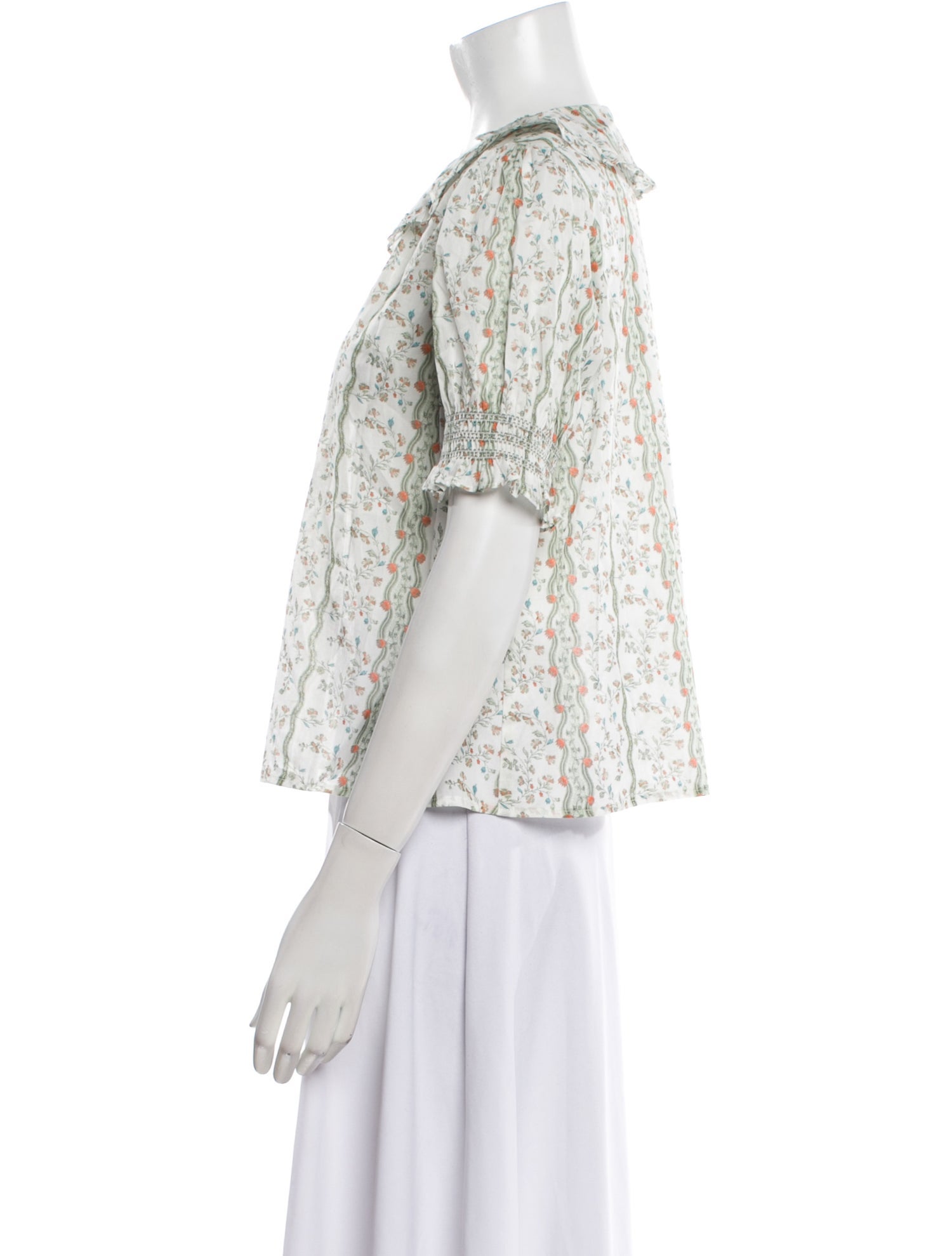 Hill House Home Floral Print Crew Neck Top