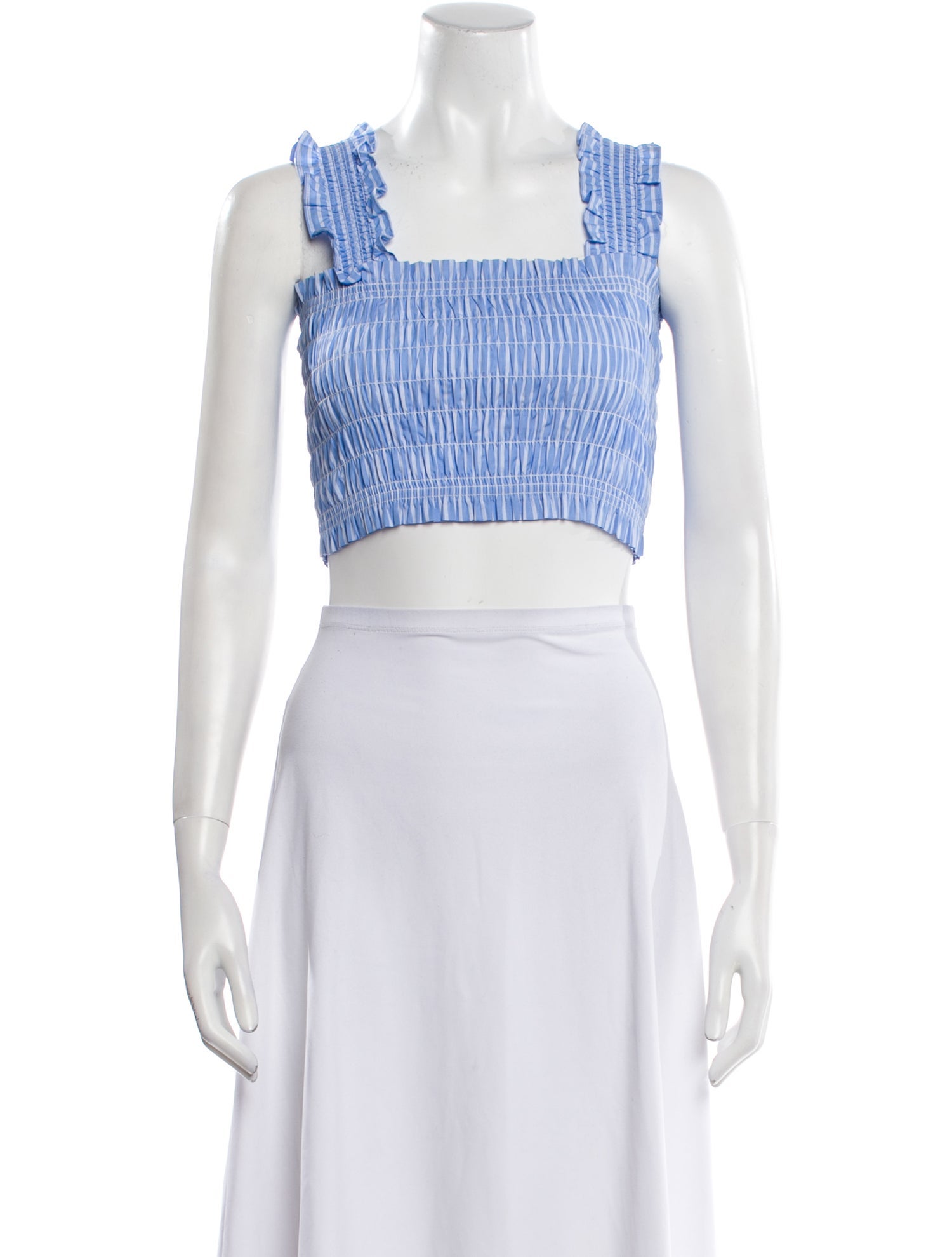 Hill House Home Linen Striped Crop Top