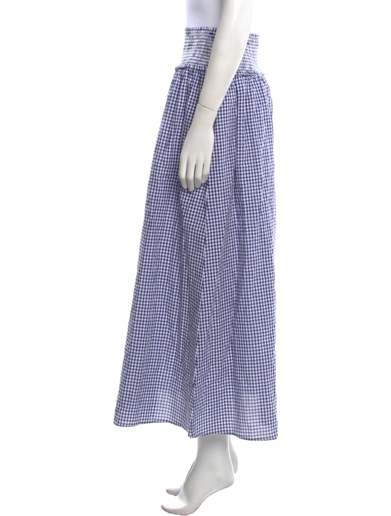 Hill House Home Plaid Print Midi Length Skirt