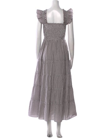 Hill House Home Plaid Print Long Dress