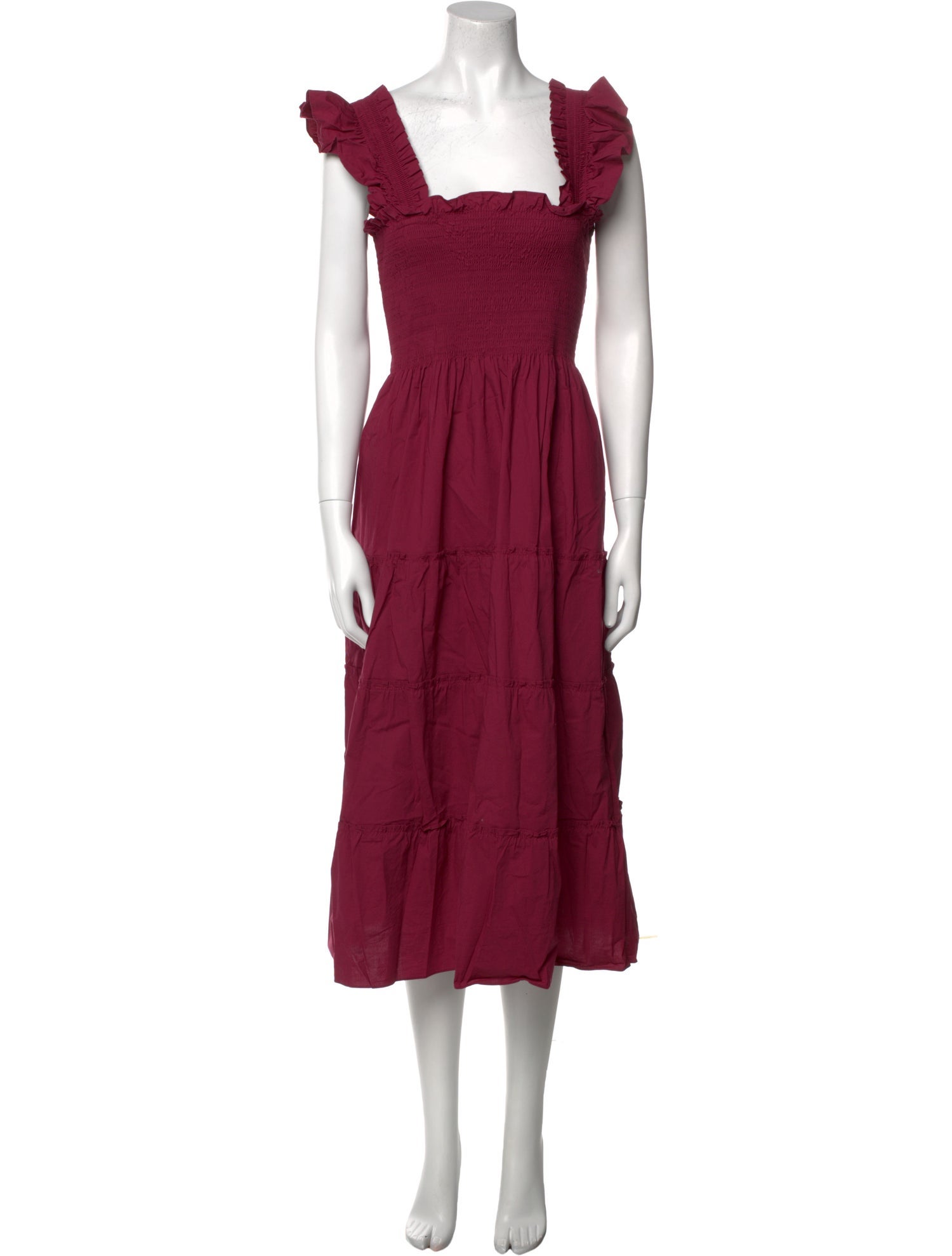 Hill House Home Square Neckline Midi Length Dress