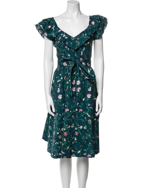 Hill House Home Floral Print Midi Length Dress