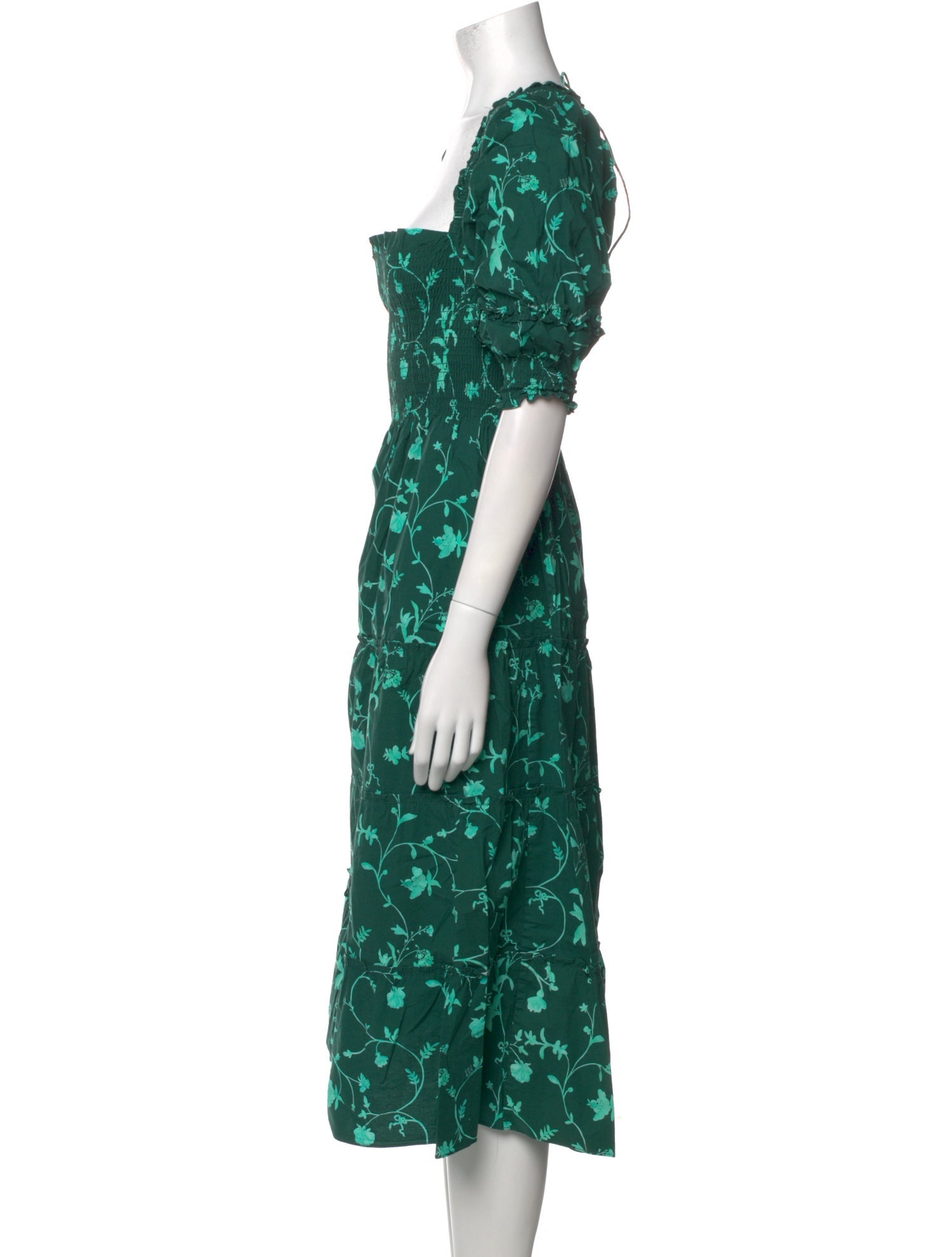 Hill House Home Floral Print Midi Length Dress