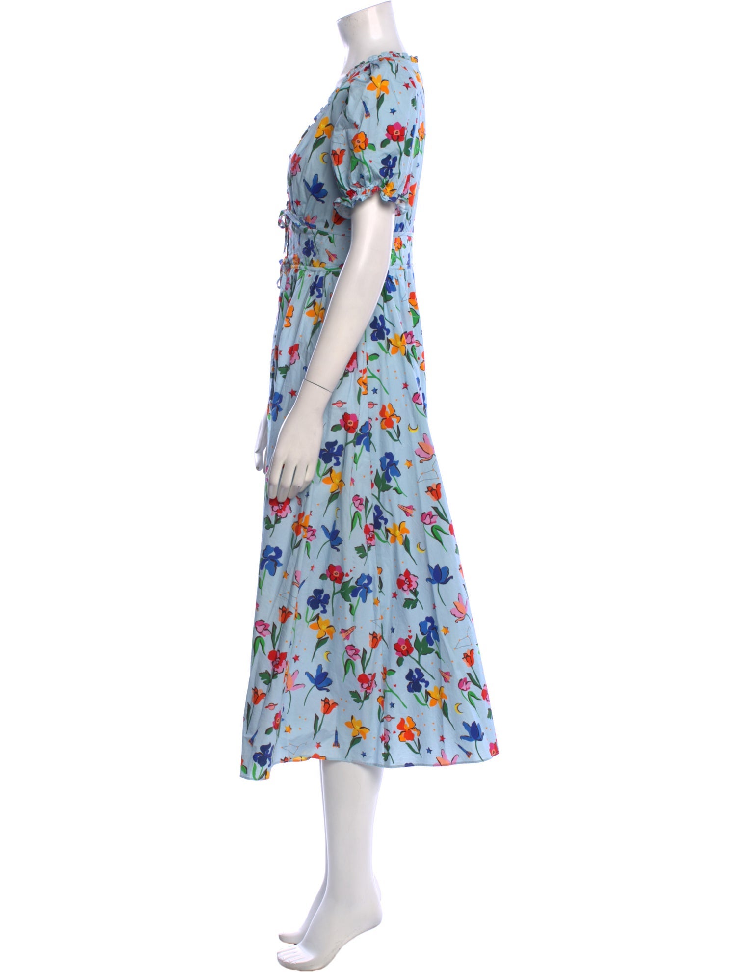 Hill House Home Floral Print Midi Length Dress