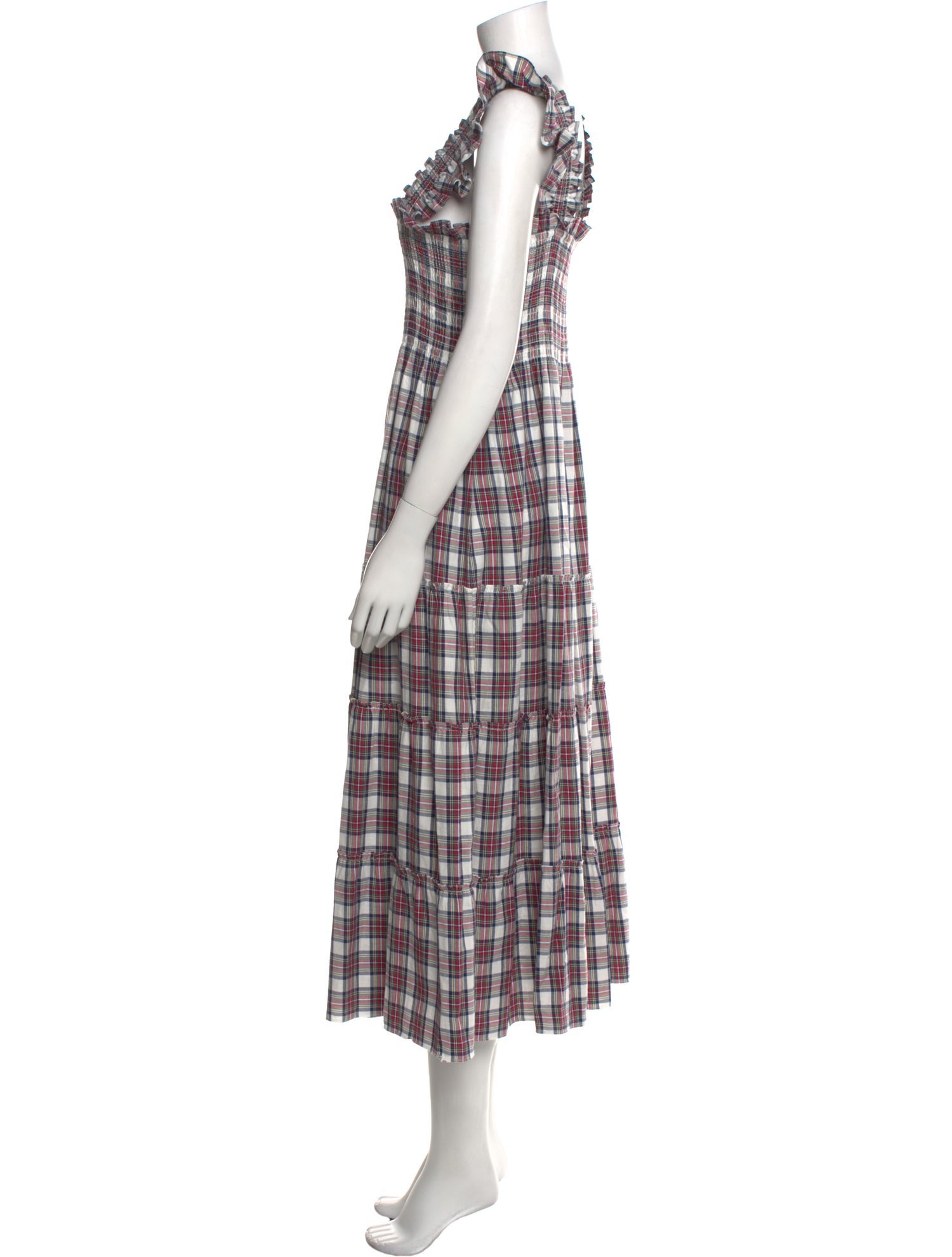 Hill House Home Plaid Print Long Dress