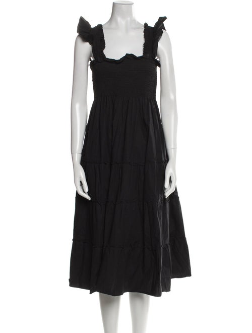 Hill House Home Square Neckline Midi Length Dress