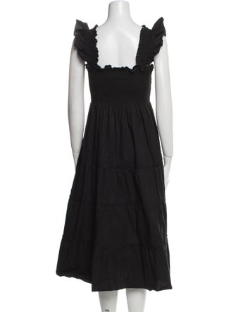 Hill House Home Square Neckline Midi Length Dress