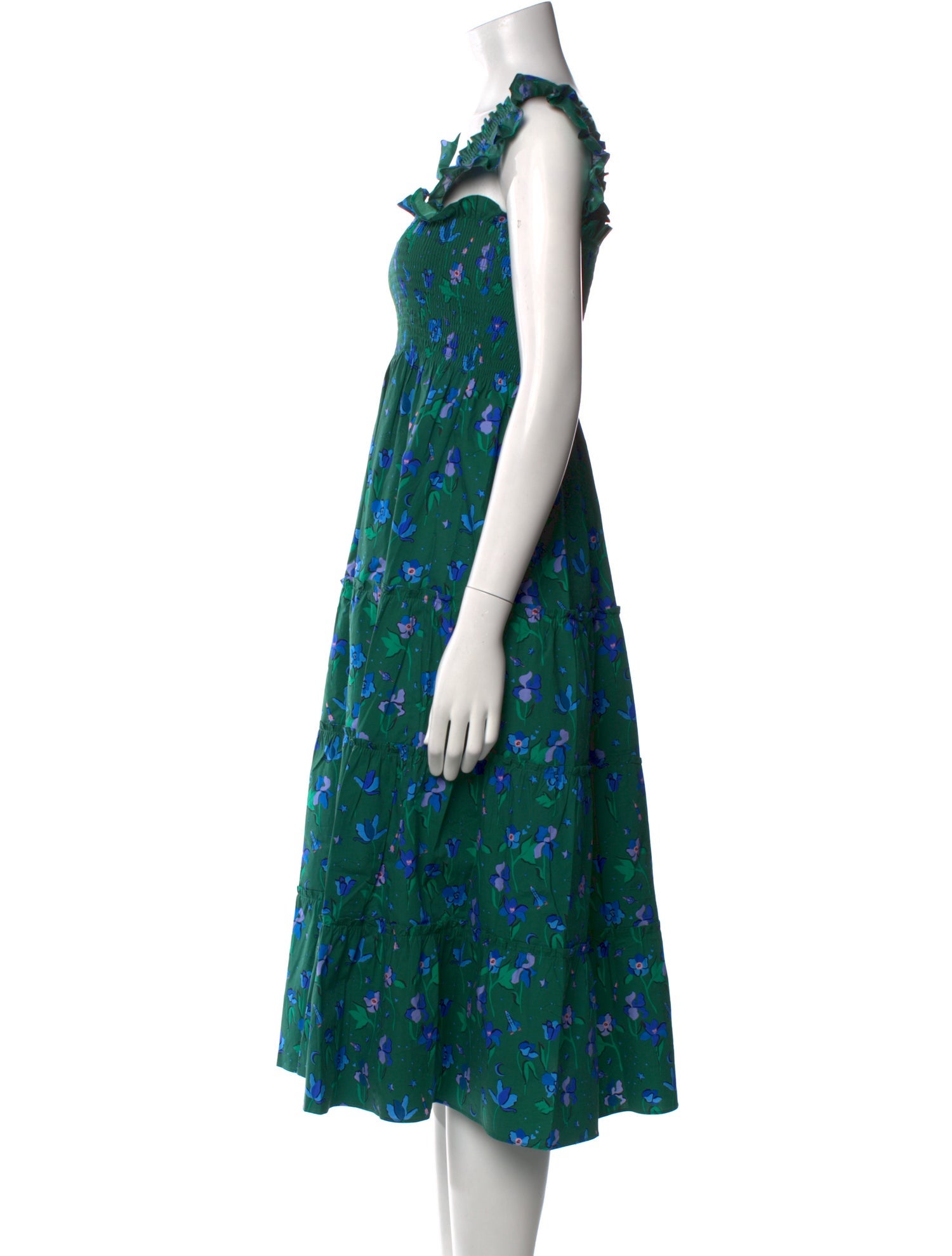 Hill House Home Floral Print Midi Length Dress