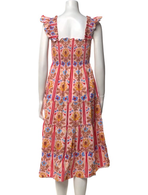 Hill House Home Floral Print Midi Length Dress