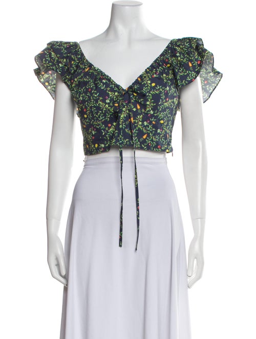 Hill House Home Alexa Floral Print Crop Top