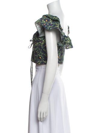 Hill House Home Alexa Floral Print Crop Top