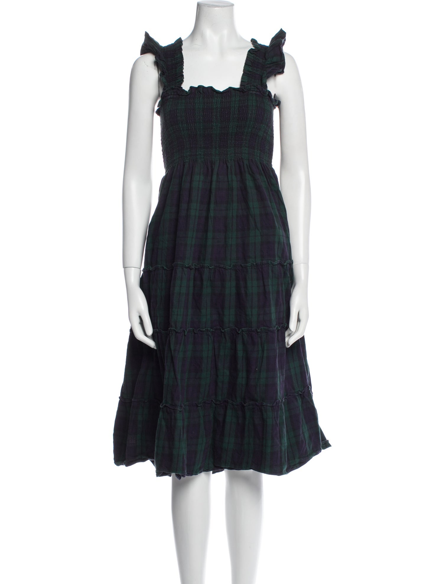 Hill House Home Plaid Print Knee-Length Dress