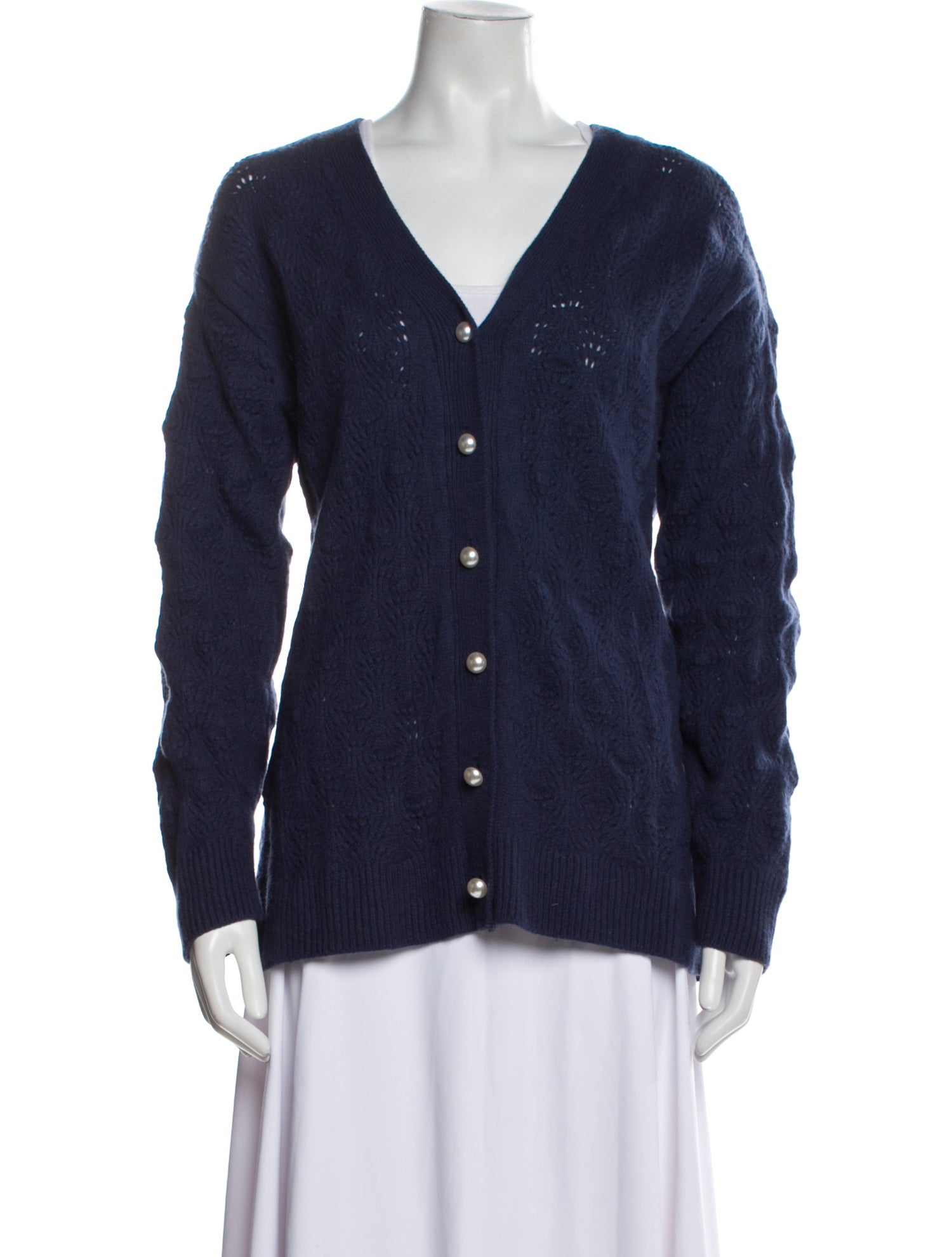 Hill House Home Merino Wool V-Neck Button-Up Top