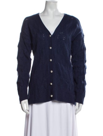 Hill House Home Merino Wool V-Neck Button-Up Top