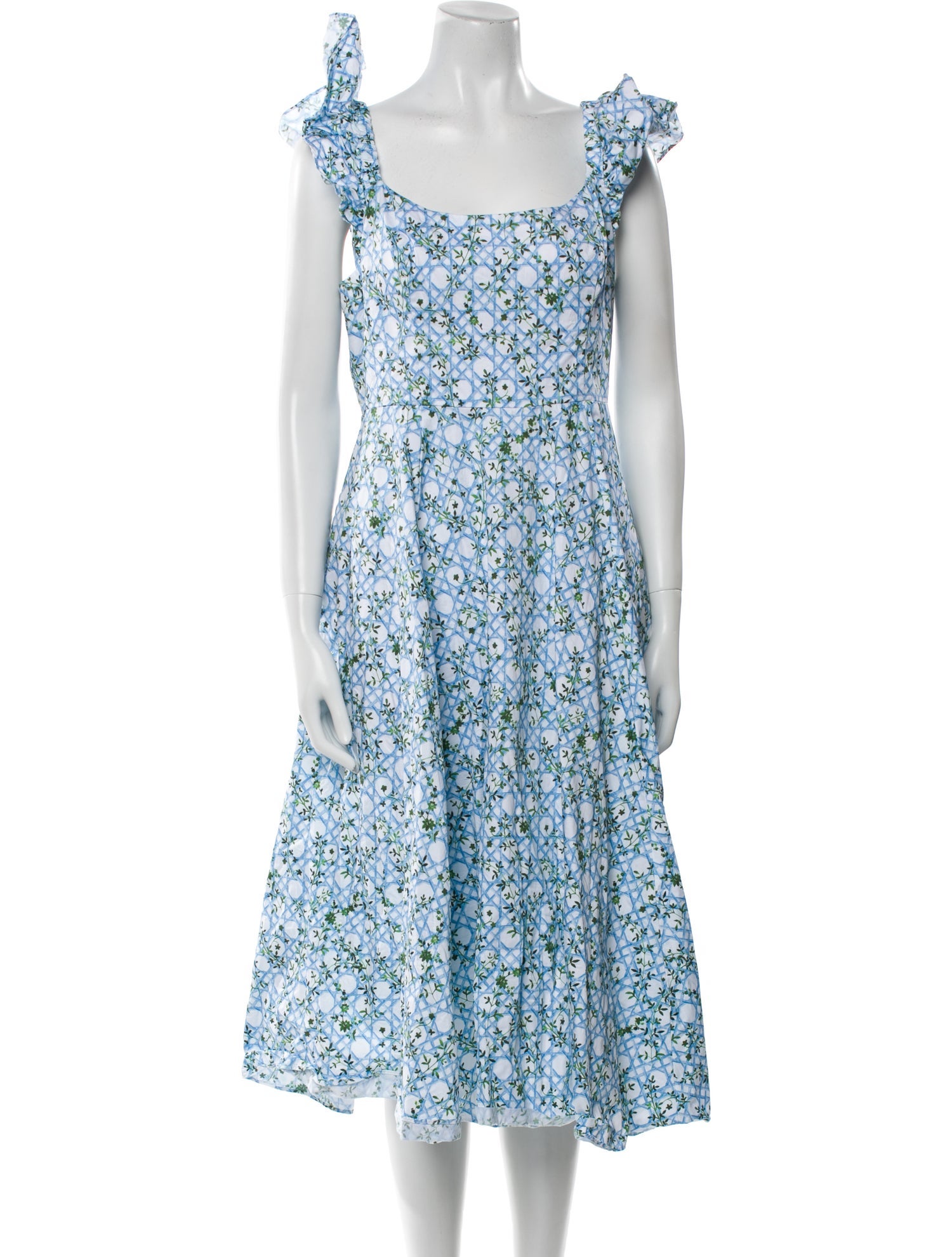 Hill House Home Floral Print Midi Length Dress