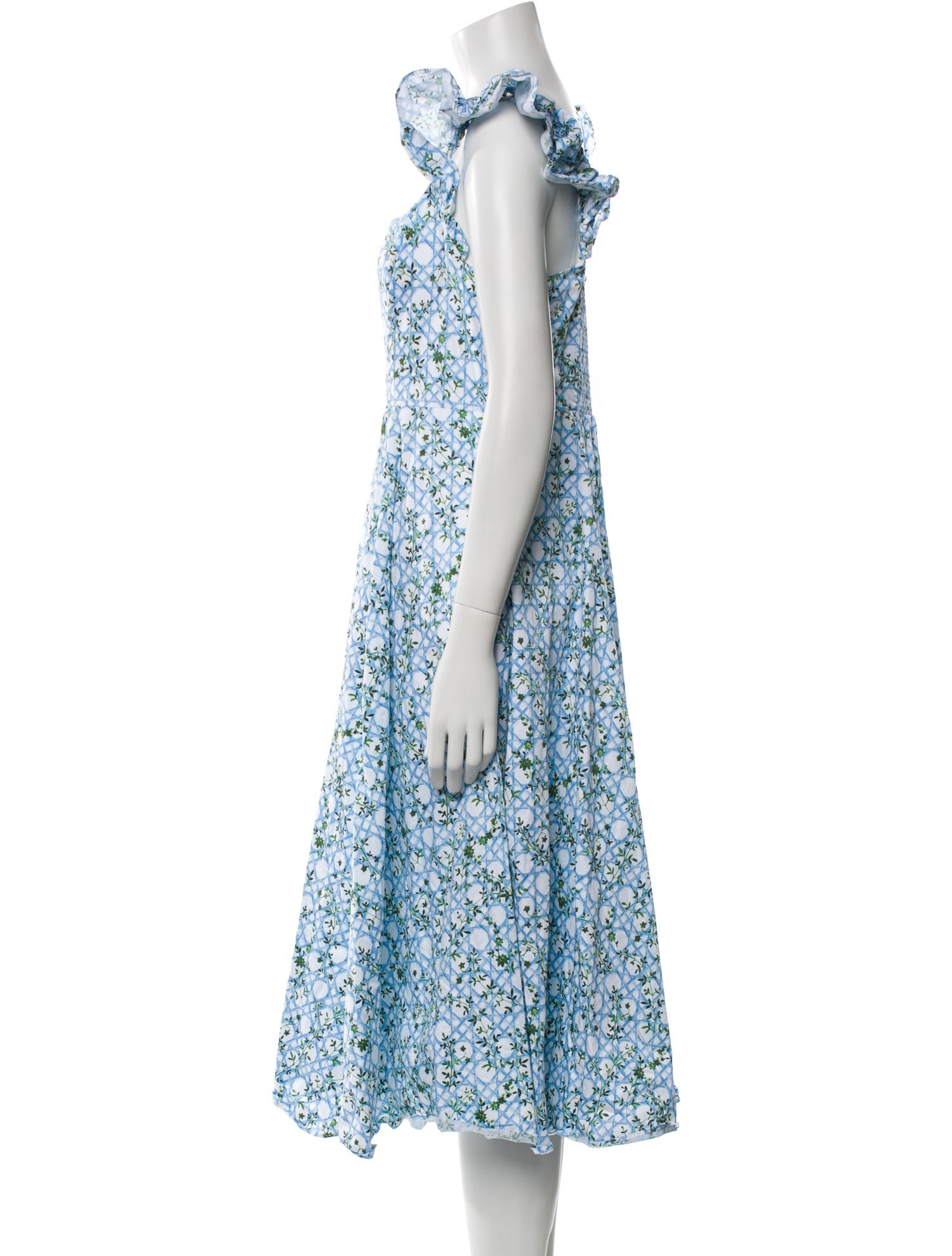 Hill House Home Floral Print Midi Length Dress