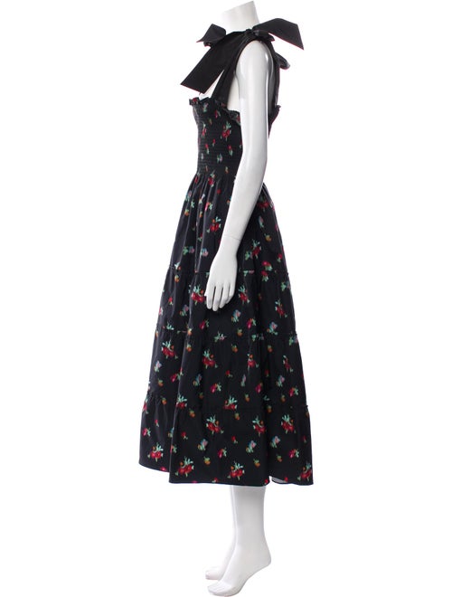 Hill House Home Floral Print Midi Length Dress