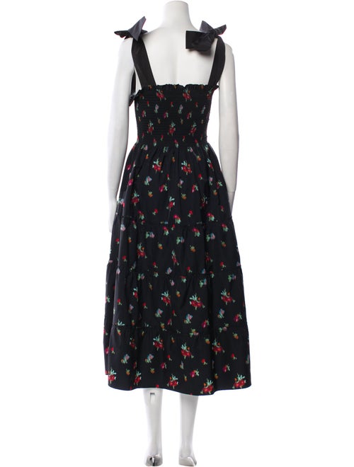 Hill House Home Floral Print Midi Length Dress