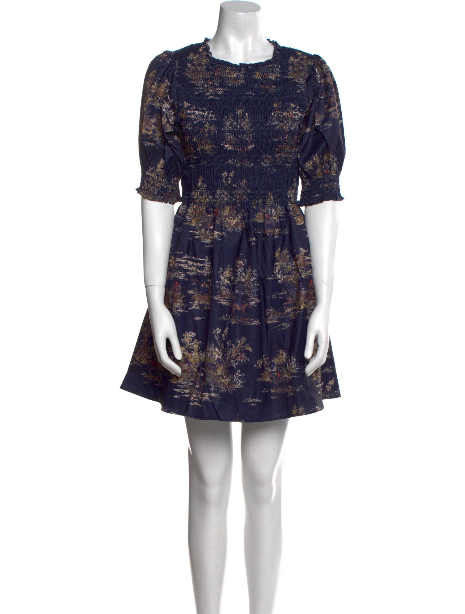 Hill House Home Floral Print Mini Dress w/ Tags
