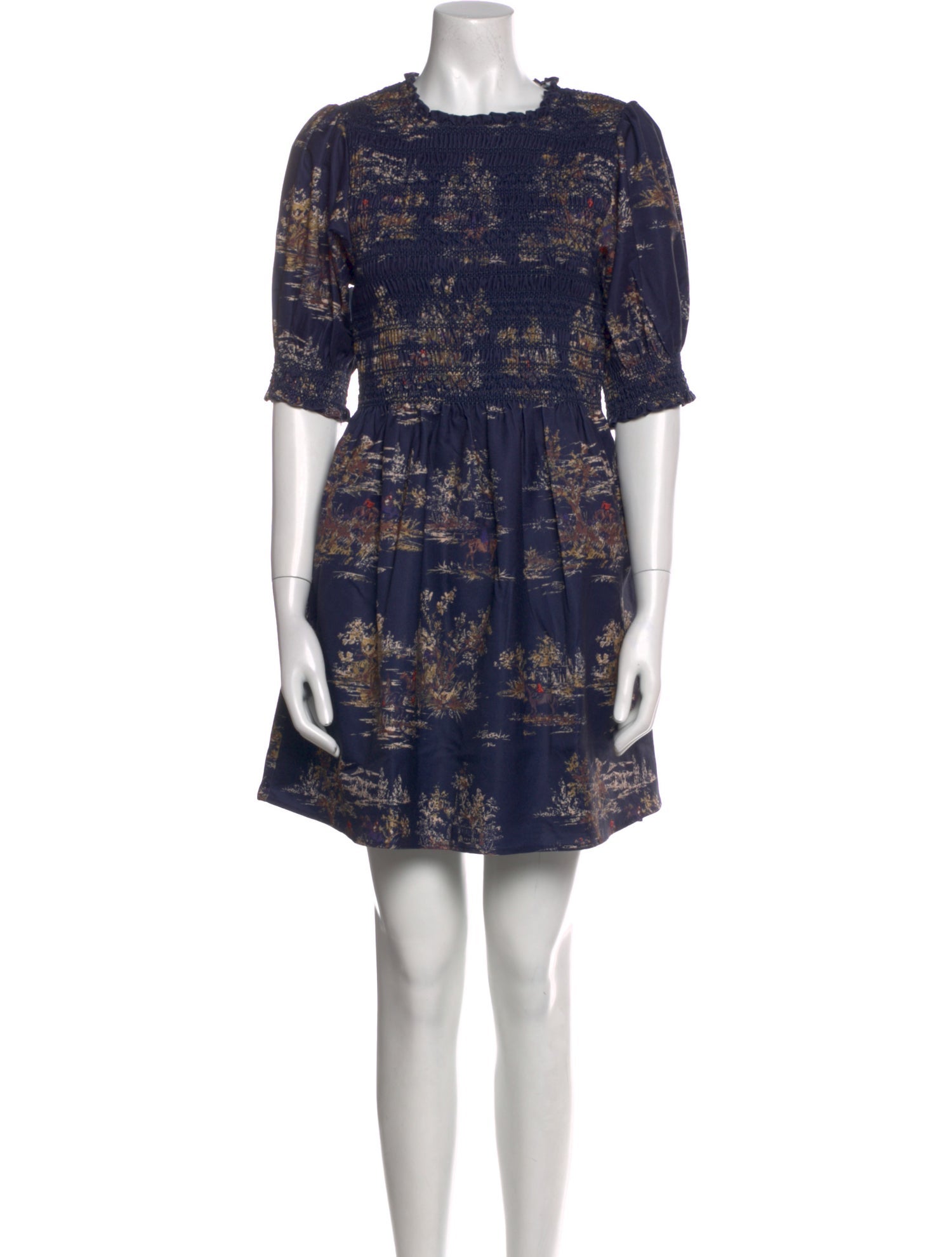 Hill House Home Floral Print Mini Dress w/ Tags