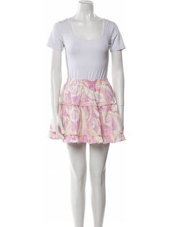 Hill House Home Linen Printed Skirt Set