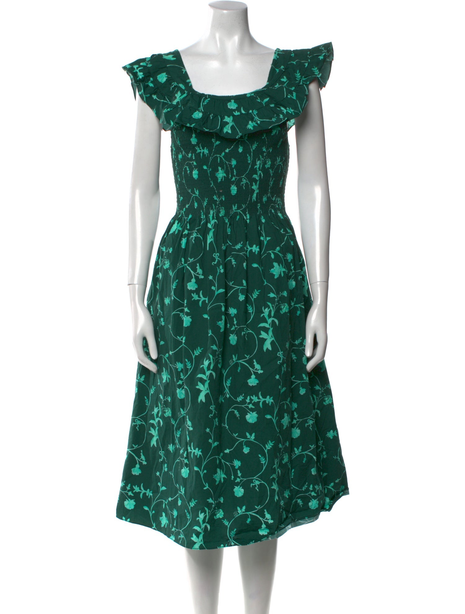 Hill House Home Printed Midi Length Dress