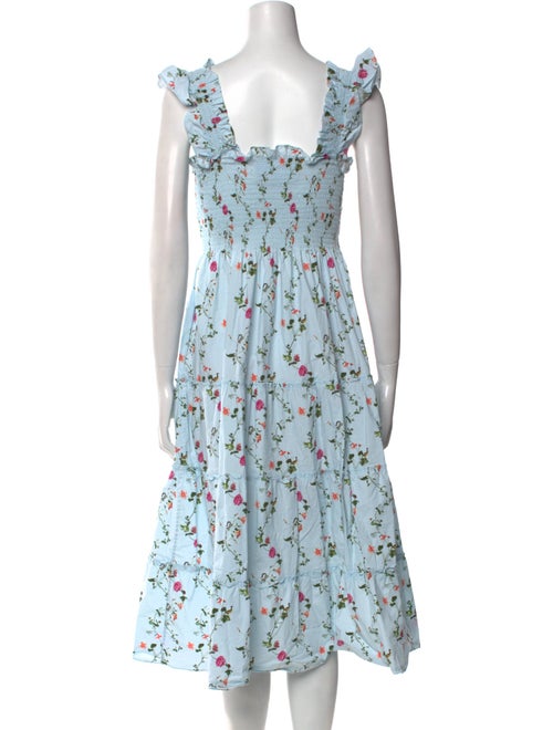 Hill House Home Floral Print Midi Length Dress