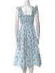 Hill House Home Floral Print Midi Length Dress