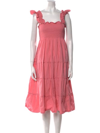 Hill House Home Square Neckline Midi Length Dress