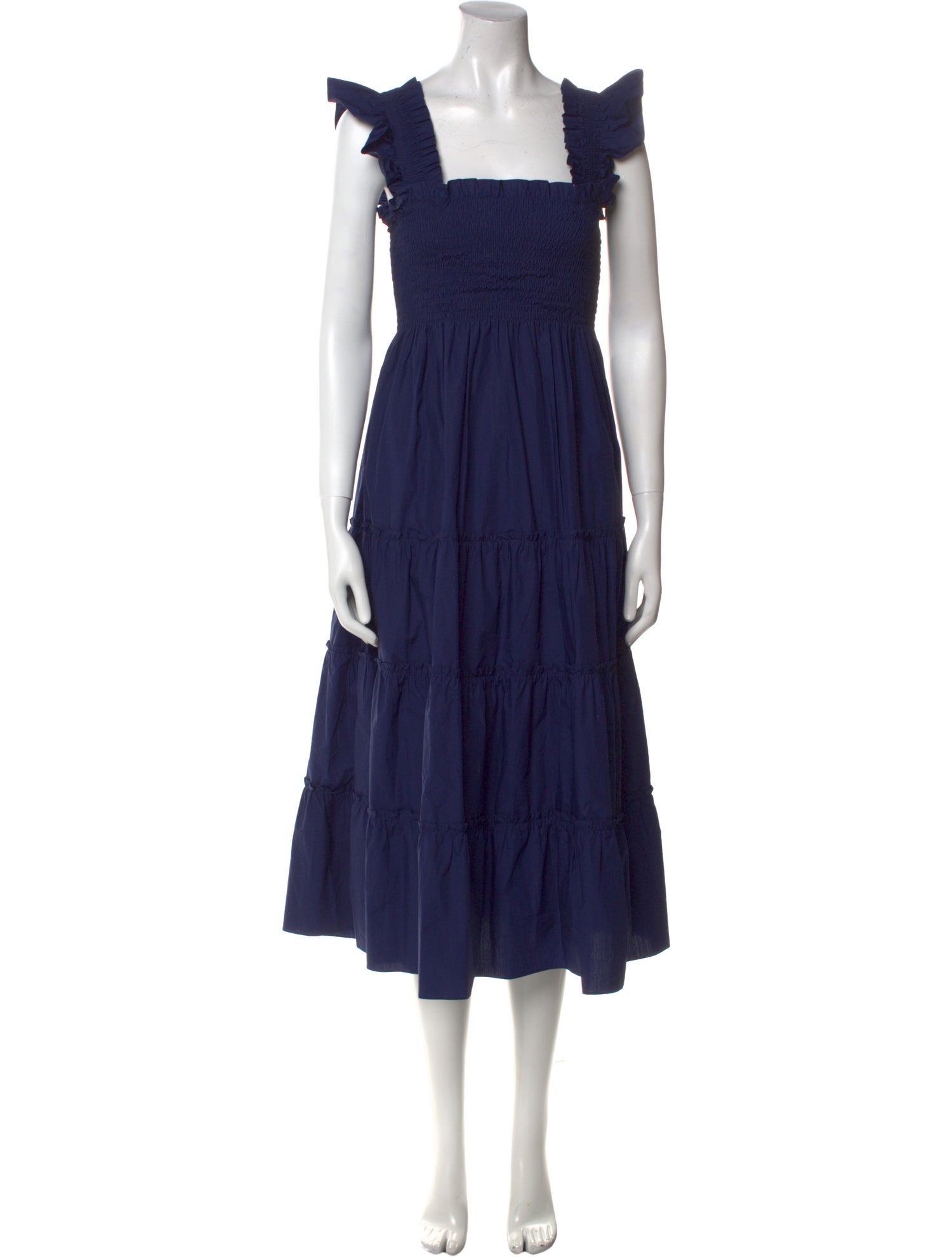 Hill House Home Square Neckline Midi Length Dress