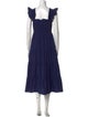 Hill House Home Square Neckline Midi Length Dress