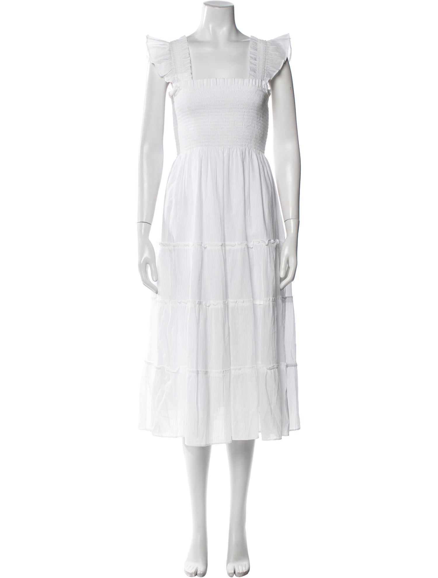 Hill House Home Square Neckline Midi Length Dress