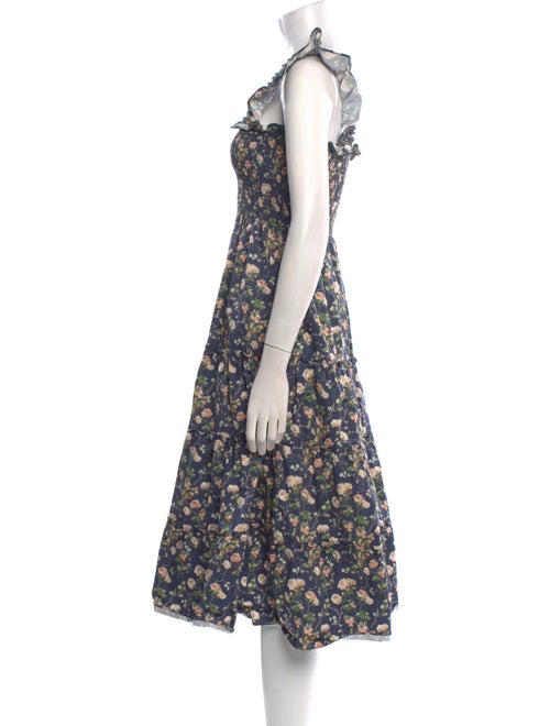 Hill House Home Floral Print Midi Length Dress
