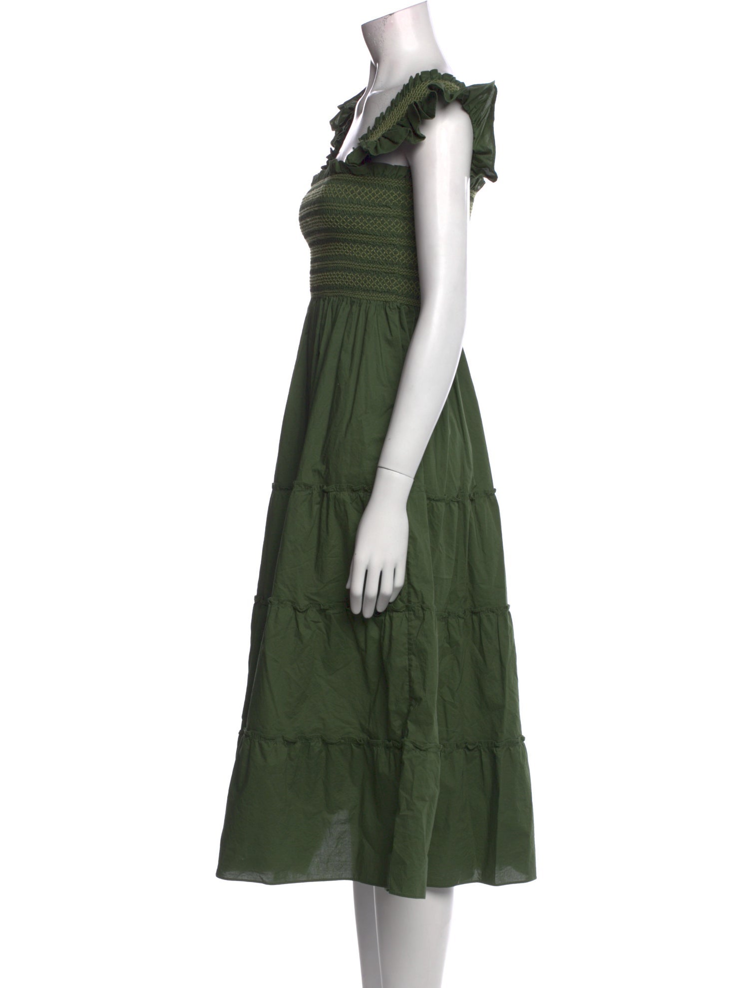 Hill House Home Square Neckline Midi Length Dress