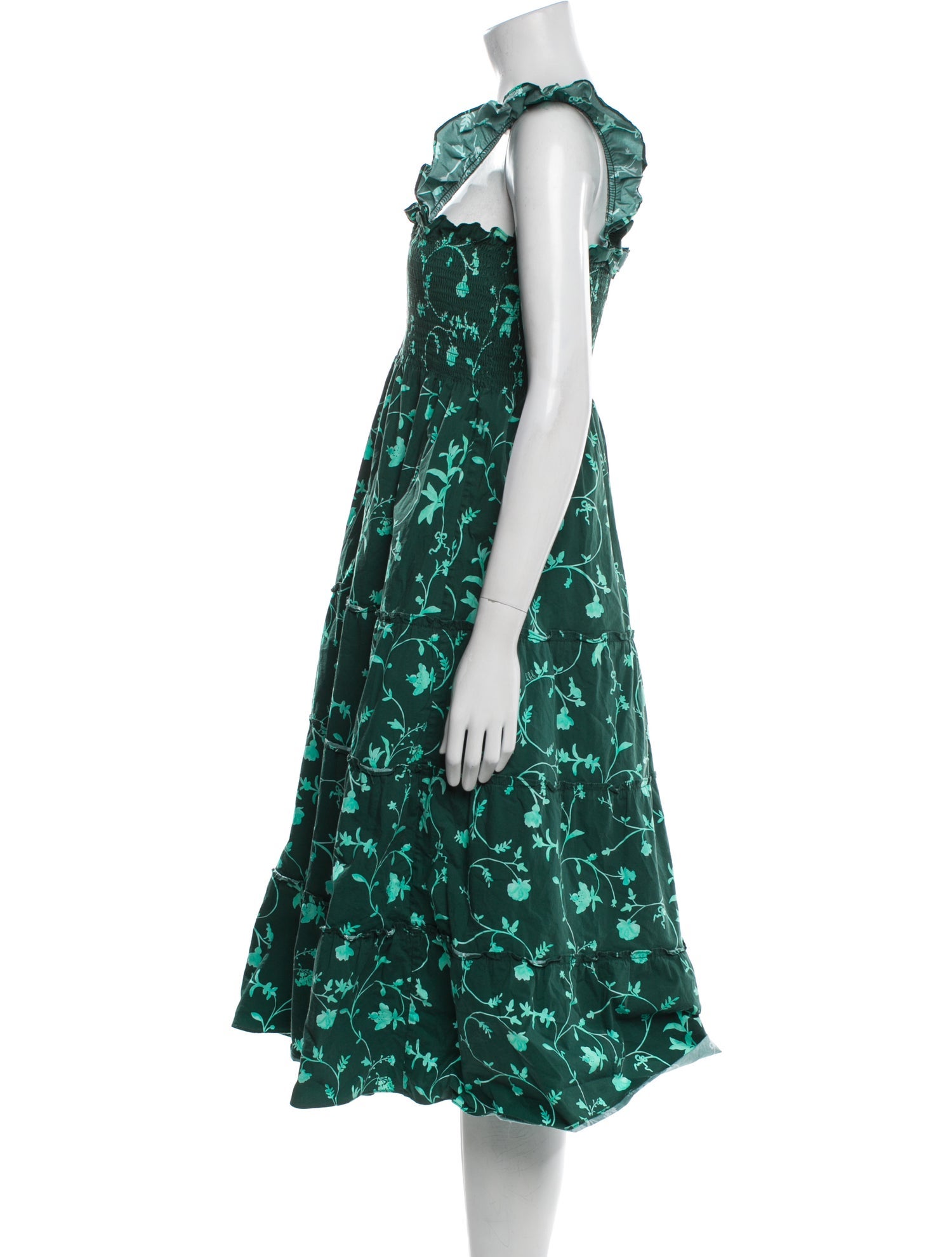 Hill House Home Floral Print Midi Length Dress