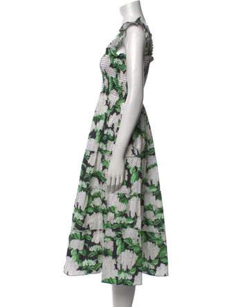 Hill House Home Floral Print Midi Length Dress
