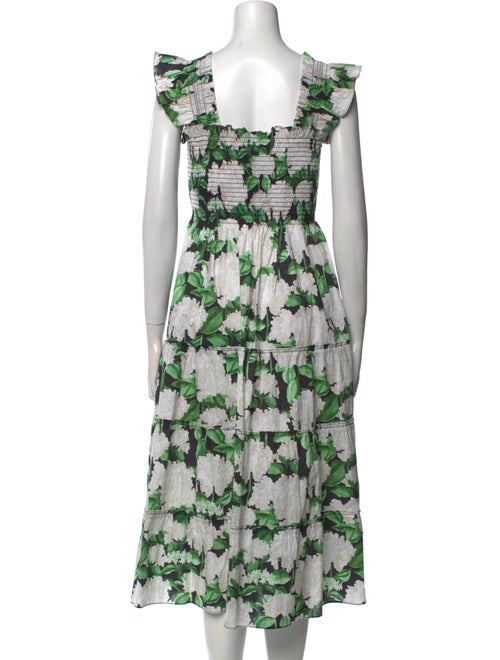 Hill House Home Floral Print Midi Length Dress
