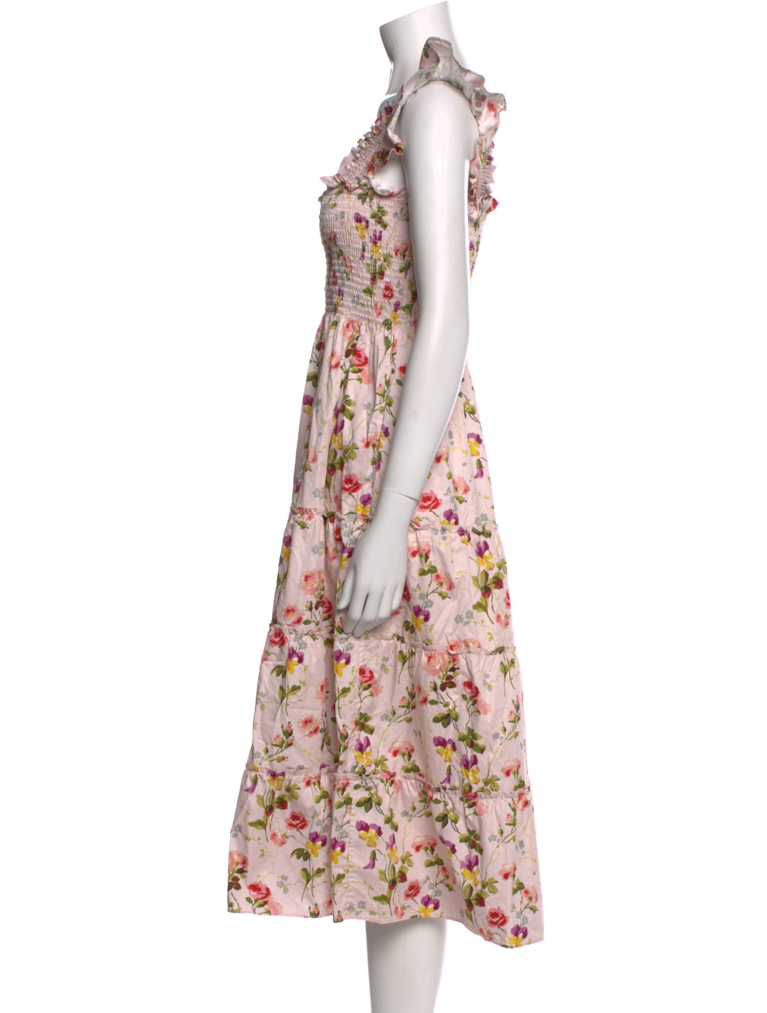 Hill House Home Floral Print Midi Length Dress
