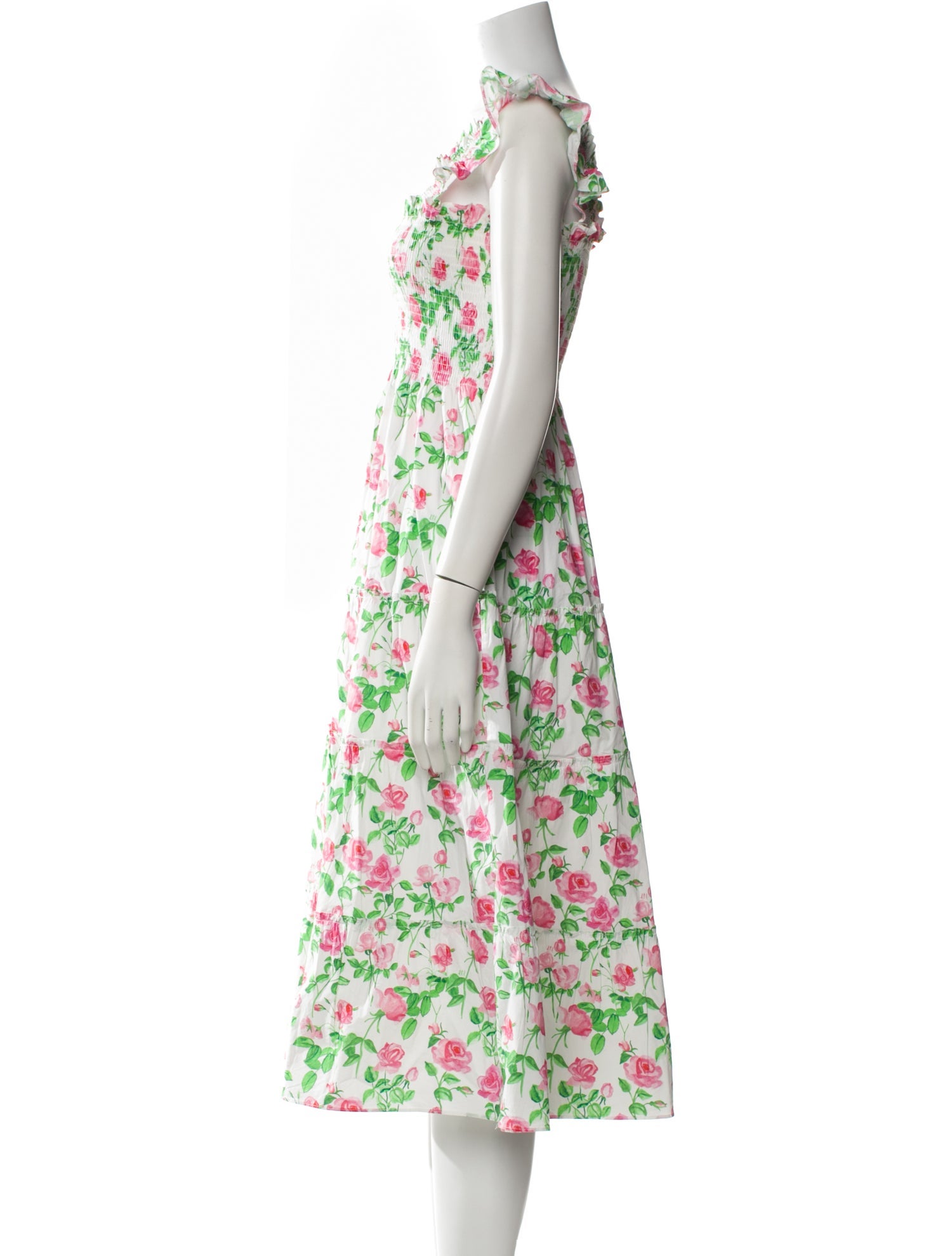 Hill House Home Floral Print Midi Length Dress