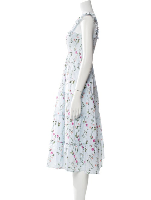 Hill House Home Floral Print Midi Length Dress