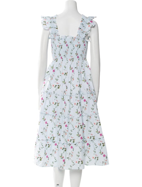 Hill House Home Floral Print Midi Length Dress