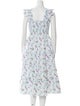 Hill House Home Floral Print Midi Length Dress