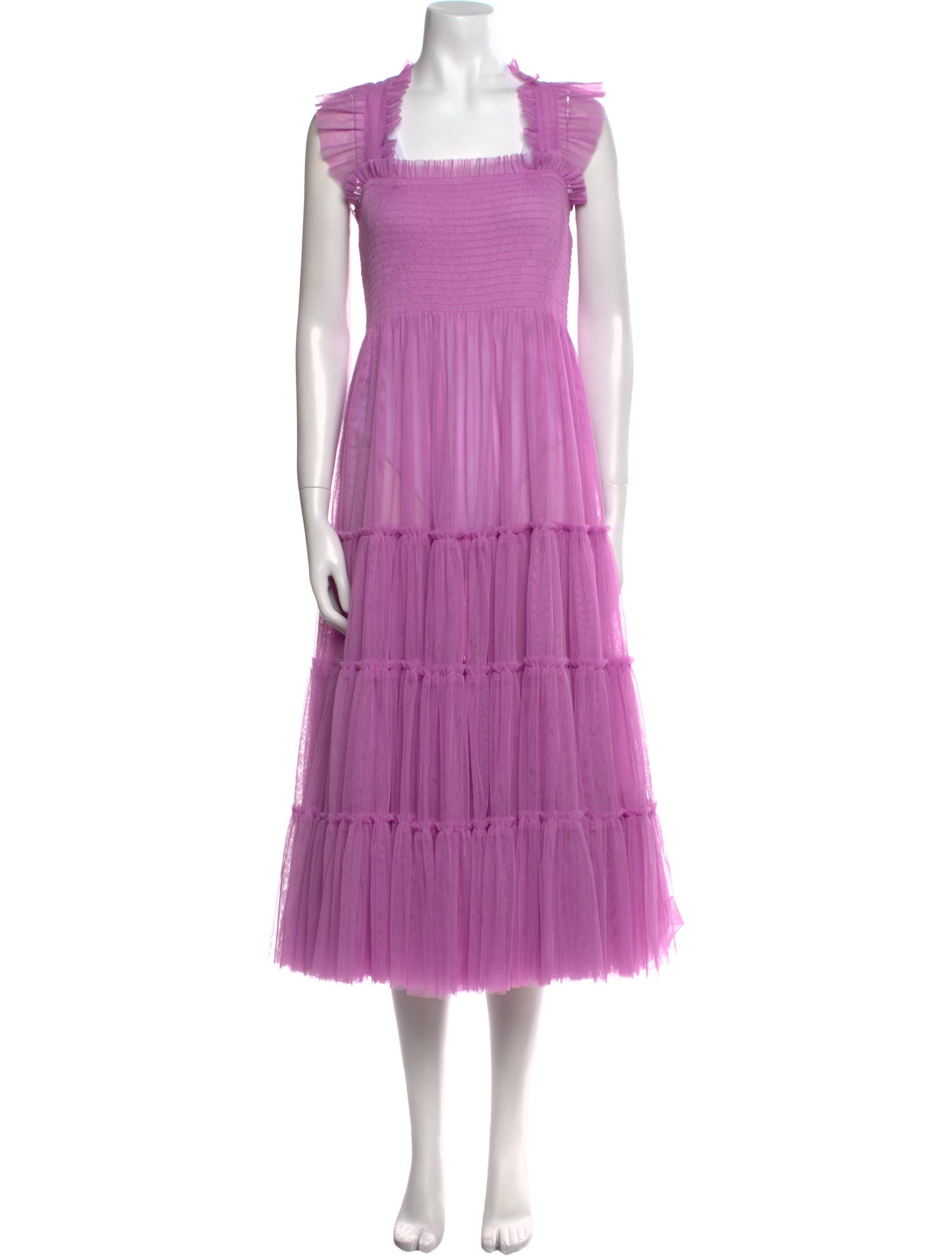 Hill House Home Square Neckline Midi Length Dress