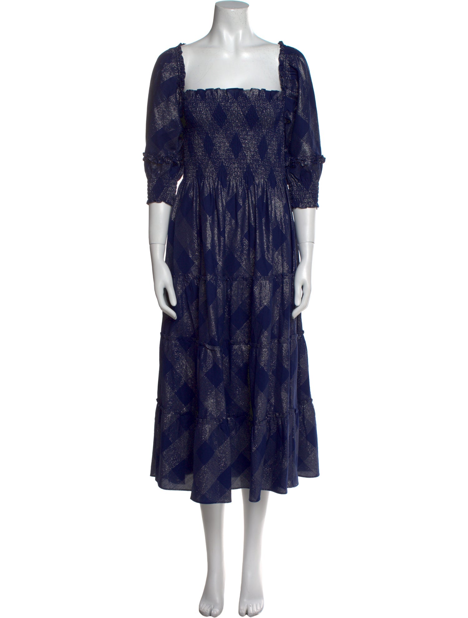 Hill House Home Floral Print Midi Length Dress